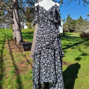 Astr White Rose Floral Dress